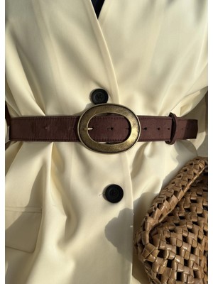 Moda Aksa Massi Süet Kemer