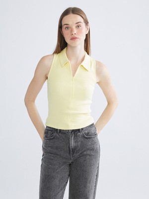 Lc Waikiki Yeni Sezon Polo Yaka Fitilli Kadın Atlet