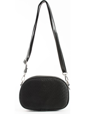 Morpelikan Kadın Suni Deri Ayarlanabilir Çapraz Askılı 3 Bölmeli Fermuar Kapamalı Kum Gri Omuz Çantası