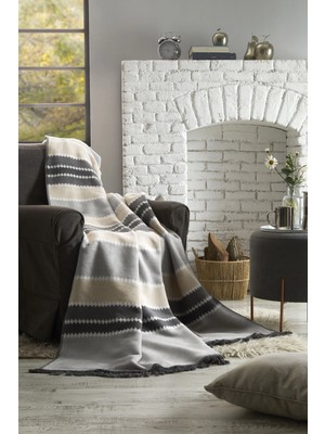 Özdilek Çift Kişilik Pamuk Battaniye (180X220)-LINEAR