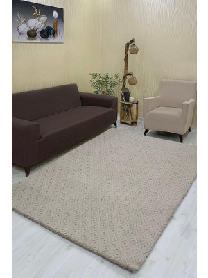 Yakamoz Model Welsoft Halı Örtüsü Vizon Renk - 160 x 230