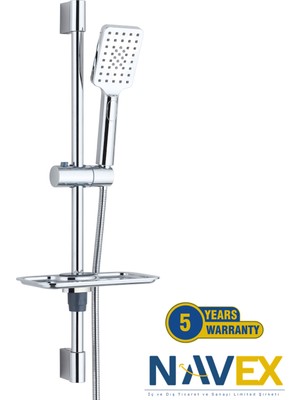 Drom Navex Dusj Krom Sürgülü Duş Seti 5 Yıl Garantili