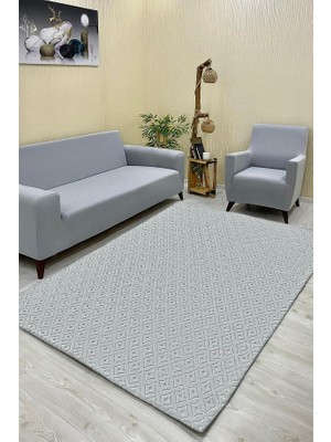 Yakamoz Model Welsoft Halı Örtüsü Açık Gri Renk - 160 x 230