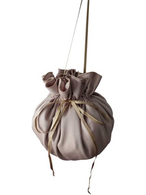 Moda Nur Gelin Kına Takı Kesesi, Takı Çantası , Taş Renk, Gelin Takı Kesesi