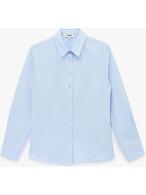 Koton Regular Fit Uzun Kollu Düğmeli Klasik Yaka Gömlek