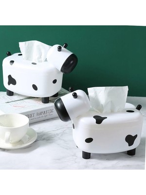 Store Mania Sevimli Inek Tasarımlı Mıknatıslı Tuzluk ve Peçetelik STRMIA-RSTTT34