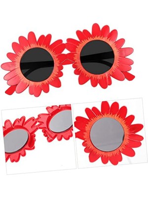 Store Mania Kırmızı Renk Papatya Şekilli Parti Gözlüğü  STRMIA-RSTTT34