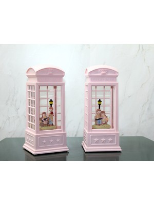 Store Mania Telefon Kulübeli Kış Masalı Işıklı Müzikli Kar Küresi  STRMIA-RSTTT34