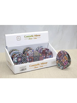 Store Mania Taşlı El Aynası Oval Ince Model 1 STRMIA-RSTTT34