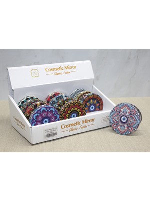 Store Mania Taşlı El Aynası Yuvarlak Ince Model 5  STRMIA-RSTTT34