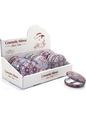 Store Mania Yuvarlak Taşlı El Aynası Kalın  STRMIA-RSTTT34