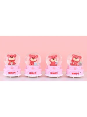 Store Mania Ayıcıklı Işıklı Kar Küresi 7 cm  STRMIA-RSTTT34