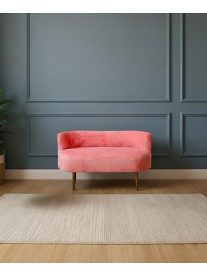 Azra Mobilya Sydney Modern Ikili Koltuk Kanepe | Modern | Welsoft Yumuşak Kumaş | Gül Kurusu