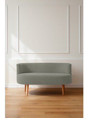 Azra Mobilya Sydney Modern Ikili Koltuk Kanepe | Modern | Welsoft Yumuşak Kumaş | Taş Gri