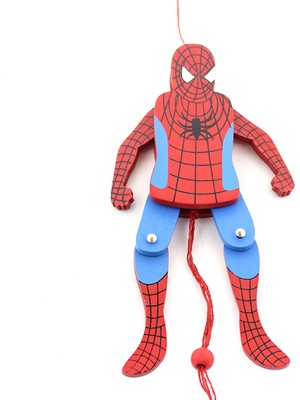 Store Mania Ahşap Sallanan Örümcek Adam Figürü  STRMIA-RSTTT34