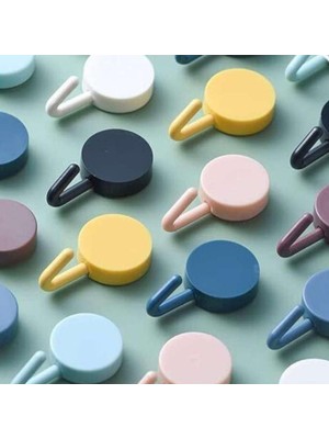 Store Mania Kendinden Yapışkanlı Renkli Duvar Askısı STRMIA-RSTTT34