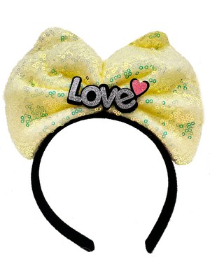 Store Mania LED Işıklı Love Yazılı Fiyonk Taç STRMIA-RSTTT34