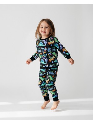 Kidzee 1.0 Tog Spacedino Çocuk Pijama Takımı