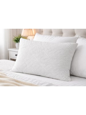 Yünteks Günaydın Bambu Yastık , Nefesalan Doku ,organik, Kapitoneli , Çantalı ,matwıse Baskı, 50X70 Yastık