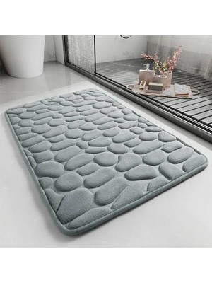 Store Mania Memory Kaydırmaz Banyo Paspası Gri STRMIA-RSTTT34