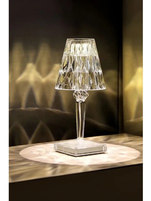 Store Mania Kristal Abajur LED Kumandalı ve Dokunmatik Masa Lambası  STRMIA-RSTTT34