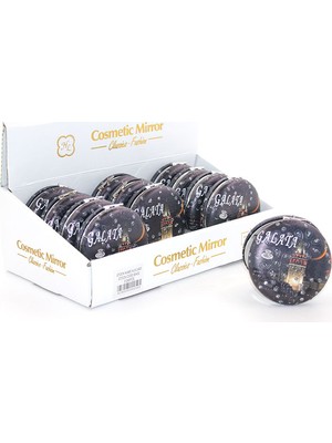 Store Mania Taşlı Istanbul Tasarımı El Aynası Kalın Model 6  STRMIA-RSTTT34