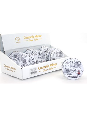 Store Mania Taşlı Istanbul Tasarımı El Aynası Ince Model 23 STRMIA-RSTTT34