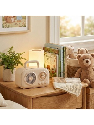 Store Mania Sevimli Tasarımlı Taşınabilir Radyolu Bluetooth Hoparlör Bej  STRMIA-RSTTT34