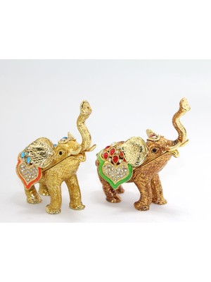 Store Mania Swarovski Taşlı Tekli Fil Figürü Model 2  STRMIA-RSTTT34