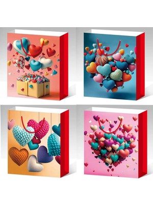 Store Mania Küçük Boy Kalp Desenli Karton Çanta STRMIA-RSTTT34