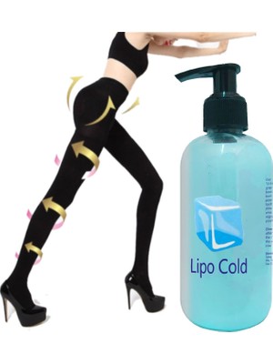 Lipo Cold  Fatburner Krem 250 ml + L-Xl Beden Süper Akıllı Mikro Kapsüllü Tayt