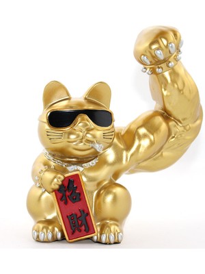 Store Mania Polyester Şanslı Kedi Figürü Model 2  STRMIA-RSTTT34