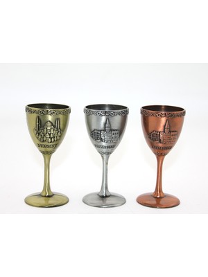 Store Mania Metal Istanbul Yöresel Kadeh Bardak  STRMIA-RSTTT34