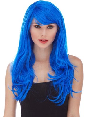 Store Mania Mavi Renk Parti Peruğu STRMIA-RSTTT34