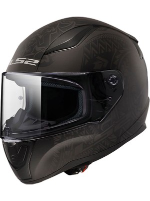 Ls2 Rapıd 2 Takaroa Mat Siyah Kask XL Beden Polikarbon Dış Kabuk ve Hipoalerjenik İç Astar