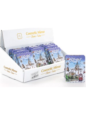 Store Mania Taşlı Istanbul Tasarımı El Aynası Ince Model 6  STRMIA-RSTTT34