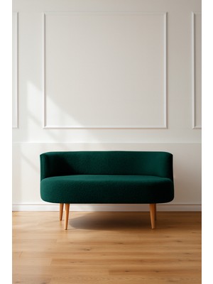 Azra Mobilya Sydney Modern Ikili Koltuk Kanepe | Modern | Welsoft Yumuşak Kumaş | Yeşil