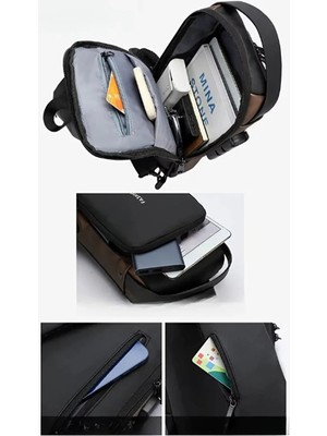 Store Mania Powerbank Destekli Erkek Ön Göğüs Çantası  STRMIA-RSTTT34