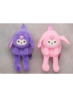 Store Mania Peluş Işıklı Oynar Kulaklı Kuromi Sırt Çantası  STRMIA-RSTTT34