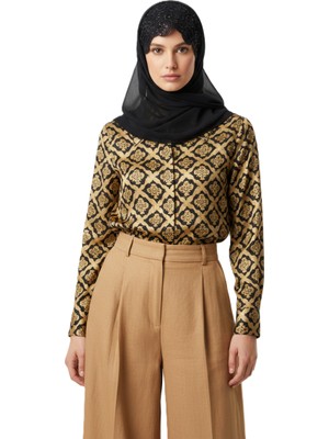 Ottoland Kadın Şal Ibadete ve Ziyaretlere Uygun Nakışlı Dantelli Şık Çok Yönlü Hafif Tasarım