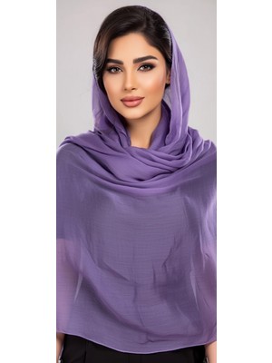 Moda Nur Modanur Şifon Kumaş, Şifon Kumaş , Lila Renk . Ölçü 1.70*72 cm