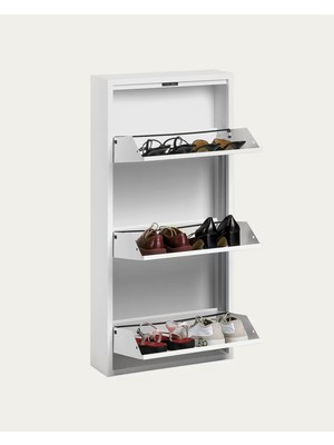 Ace 3'lü Metal Ayakkabılık Beyaz