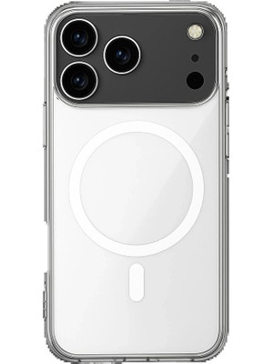 iPhone 17 Pro Max Kılıf Magneticsafe Şeffaf Silikon - ŞEFFAF-(5796) - EMTHBA4587-2014