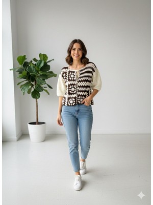 Bluz Elemeği Örgü Yetim Kol Bluz