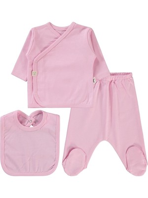 Civil Baby 3'lü Basic  Zıbın Takımları - Pembe 0-1 Ay