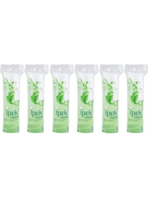 İpek Organik Makyaj Pamuğu 80'li x 6 Beyaz Onarıcı Özellikli Doğal İçerikli