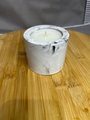 Mermer Desenli Beton Kapta Nane Limon Soya Wax Mum | Premium Mum