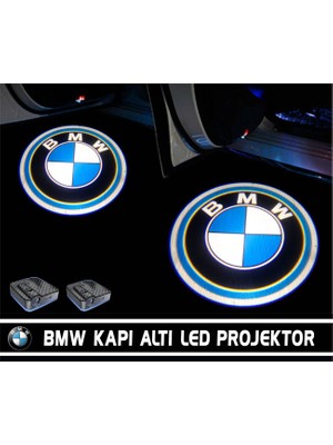 Femex BMW  Pilli Yapıştırmalı Kapı Altı Led Hayalet Logo ( 2Adet )