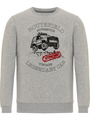 Routefield Huge Erkek Gri Sweatshirt