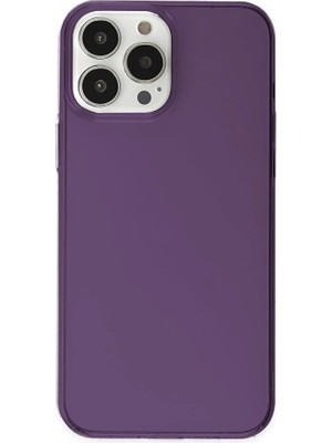 iPhone 14 Pro Kılıf Pc Sert Şeffaf Kapak - MOR-(5796) - EMTHBA3984-2897
